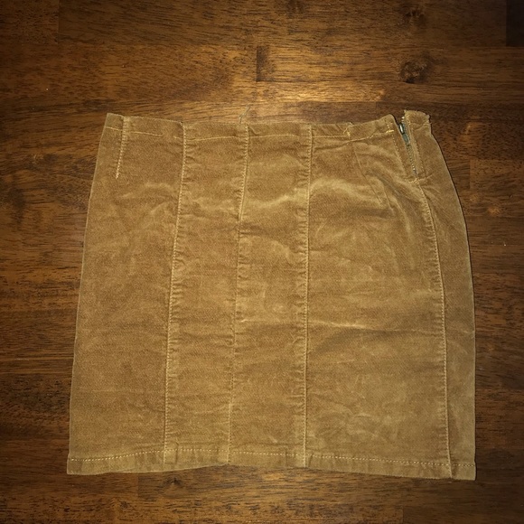 Ships Today!  Brandy Melville Suede Bodycon Skirt - Picture 6 of 8